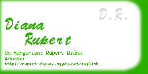 diana rupert business card